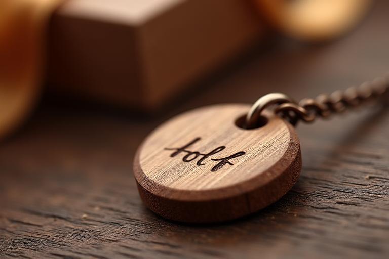 Personalisierte Holzschmuck Geschenke mit Gravur